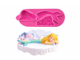 Molde silicona sirena